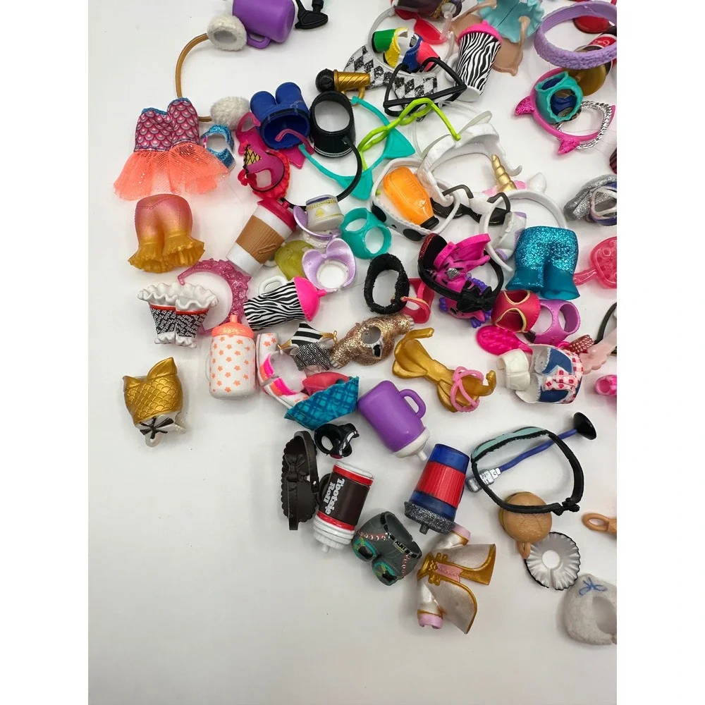 LOL Surprise Doll Accessories Lot Clothes‎ Bottles Purses Headbands